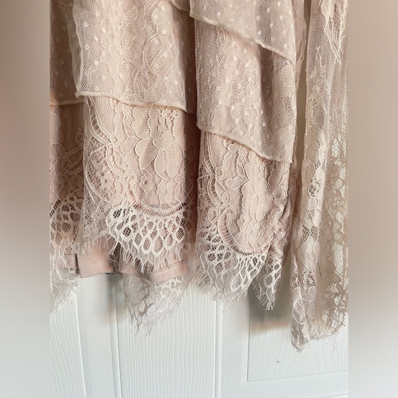 Coquette  Blouse AEO Lace Ruffle Top XL Ethereal - Picture 6 of 16